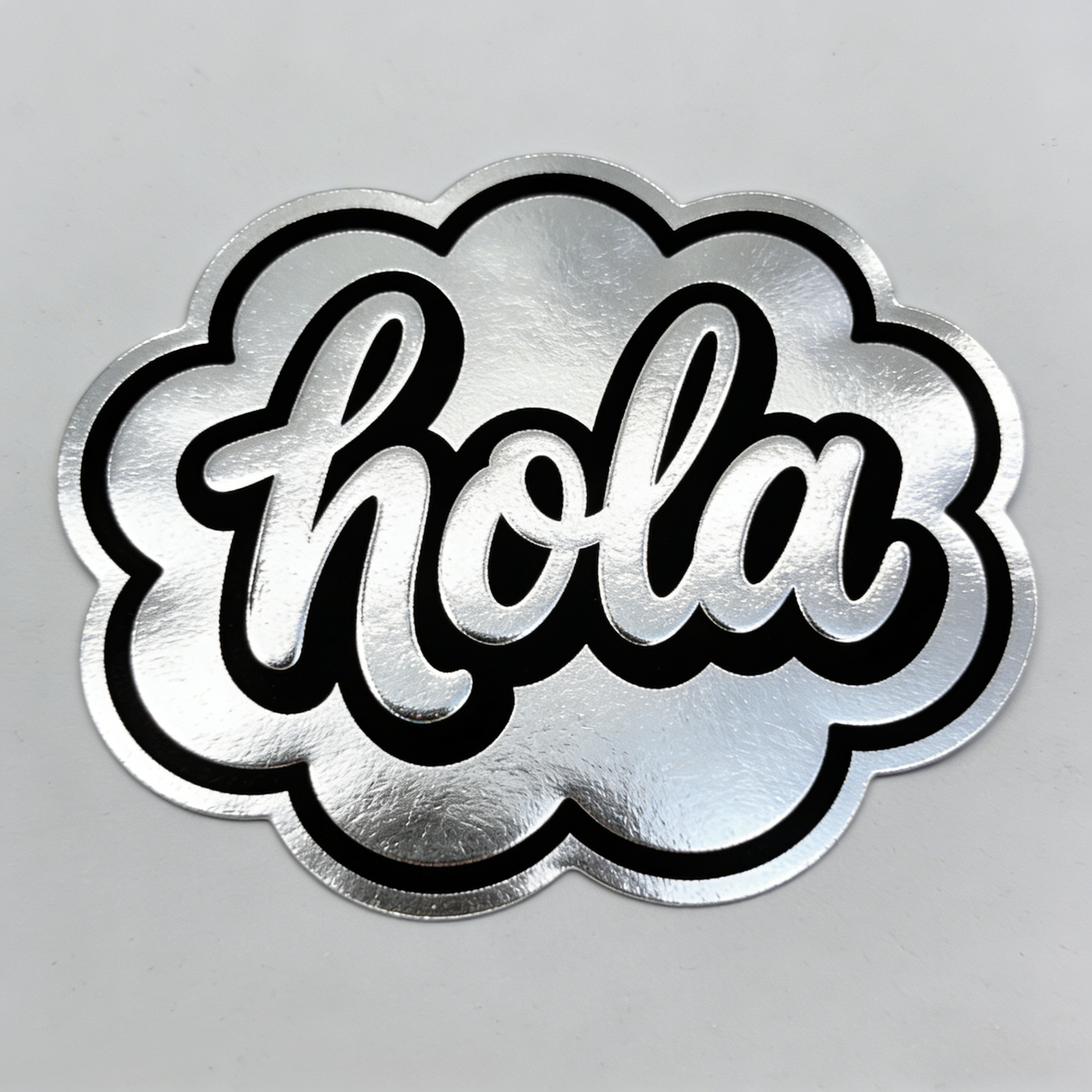 Metallic Silver Stickers