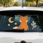 Custom rear window decals for cars – vinyl car window decals with cute cat design for vehicle windows