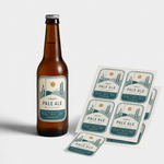 Custom beer labels on bottle with label sheets – personalized beer bottle labels for brewing, branding, and packaging