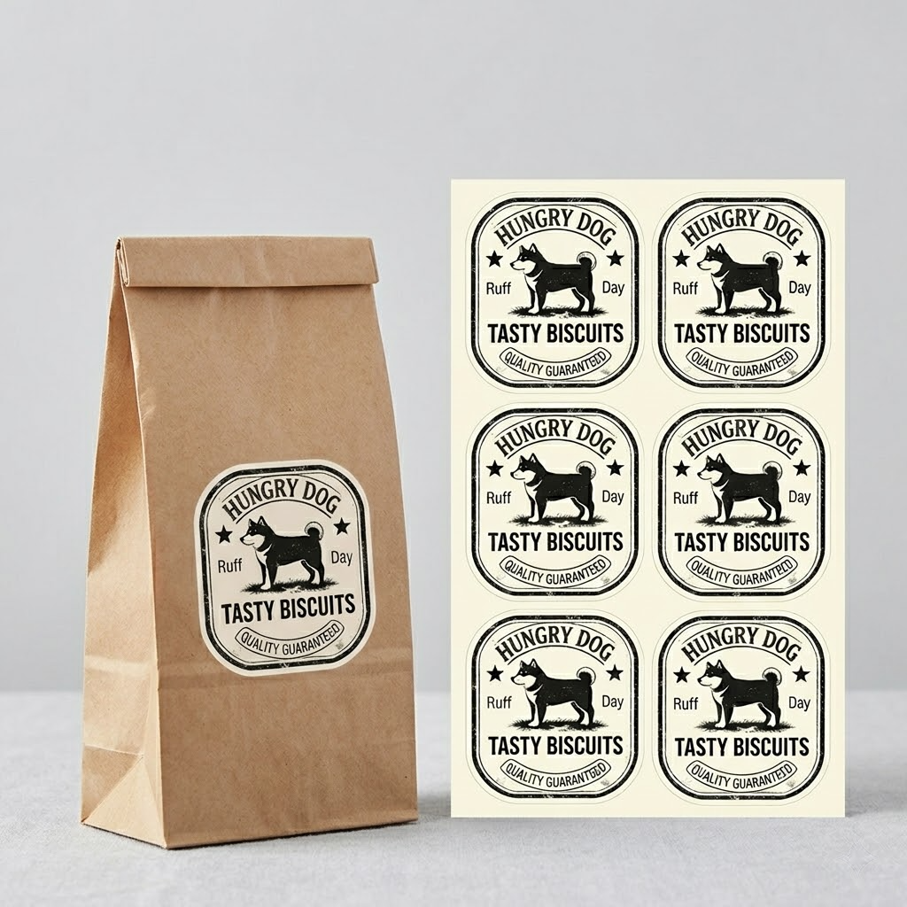 Custom rounded corner sheet labels with a polished professional look, perfectly applied on product branding for a sleek and modern branding aesthetic.