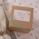 Custom rounded corner sheet labels for small business packaging, personalized stickers for gift boxes, jars, bags, candles, and handmade products