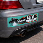 Funny car bumper sticker lets move on humor decal for vehicles
