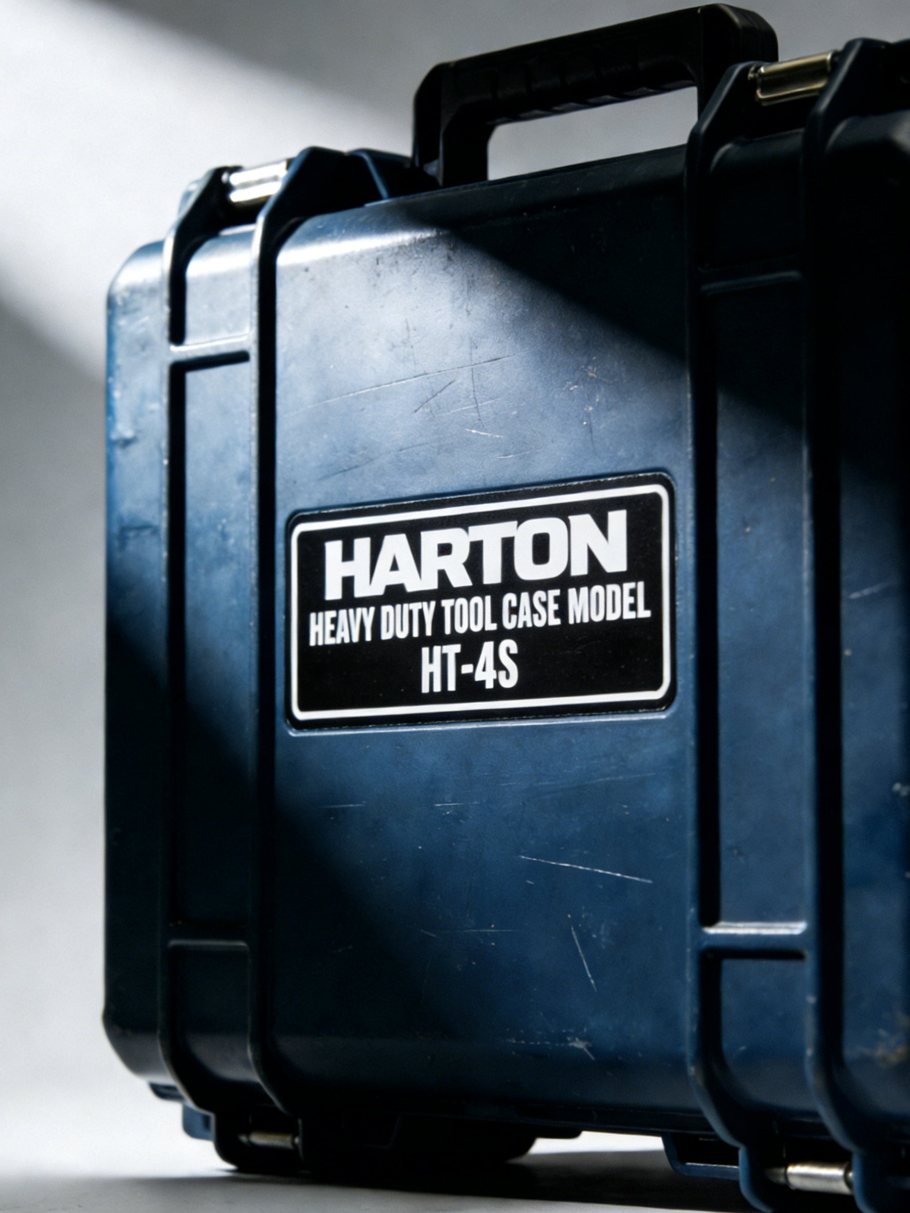Durable industrial safety custom sticker applied on heavy-duty equipment case