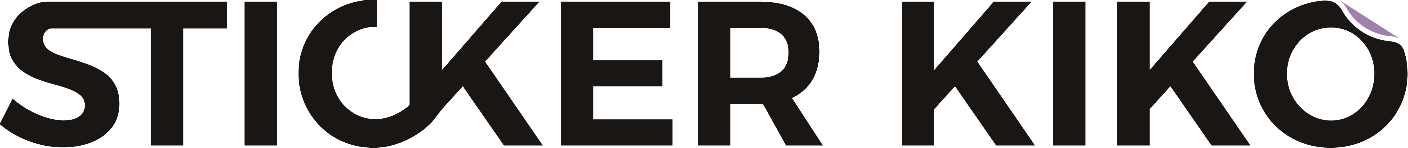 Sticker Kiko logo in black text on a white background