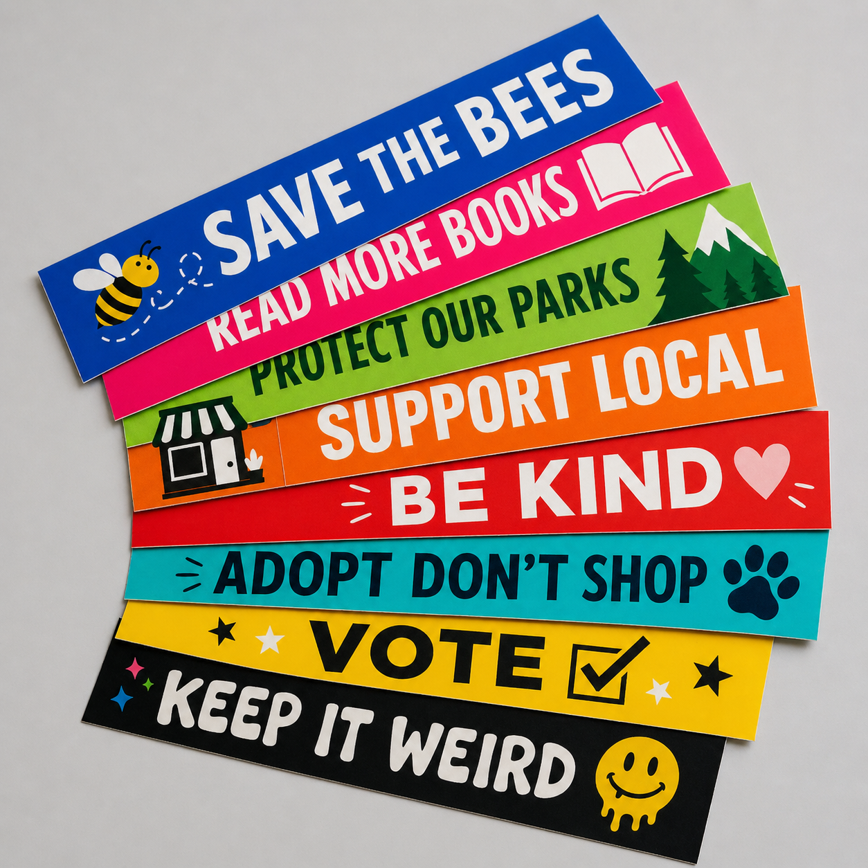 Custom bumper stickers for cars – personalized vinyl bumper stickers with political, social, and awareness messages
