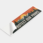 Custom bumper stickers for cars – vinyl bumper sticker with nature and mountain design for outdoor and environmental messages